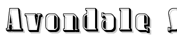 Avondale-Shaded font